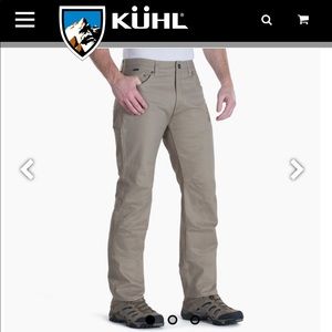 Kuhl Badland Khaki 36x30 Free Rydr pants